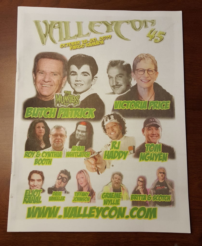 Valleycon 2019 Programbook cover