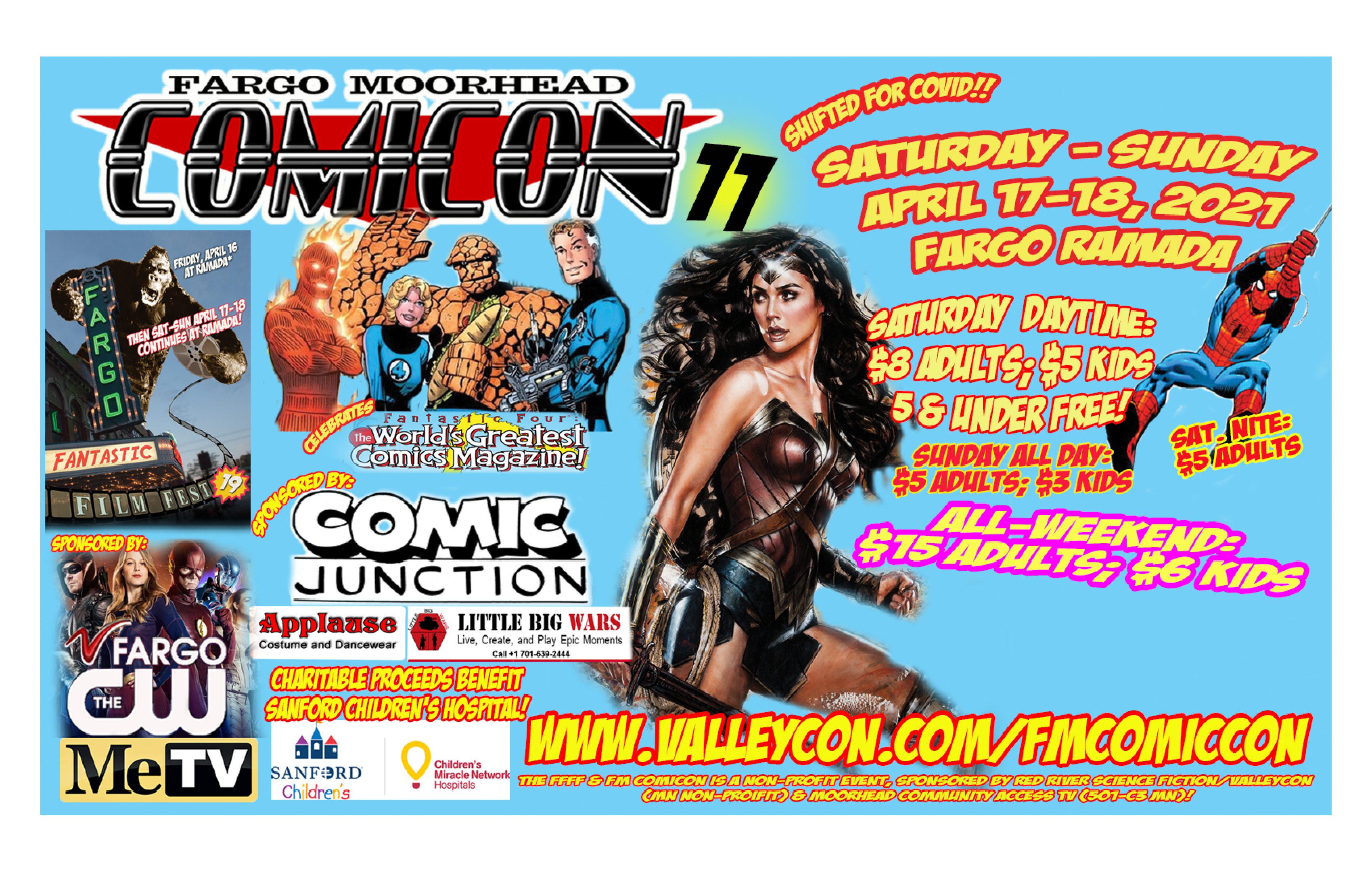 Fargo Moorhead Comic Con poster logo